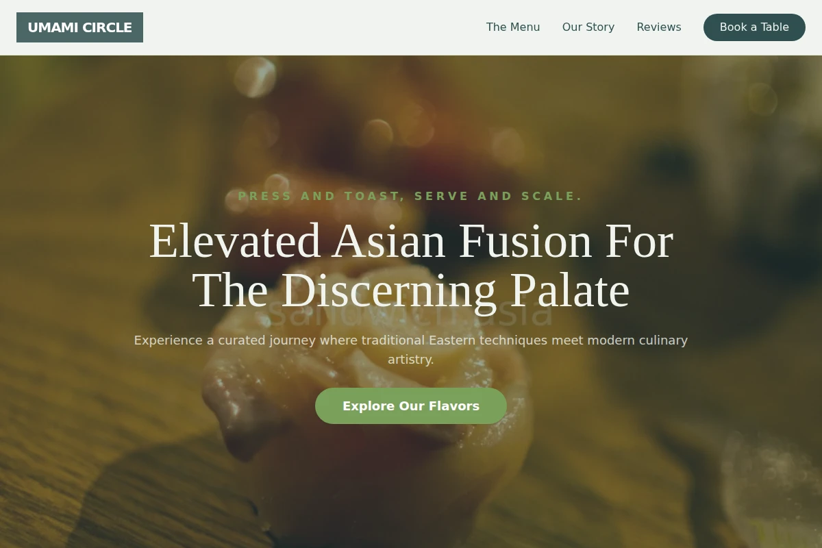 Market Asian Fusion Food